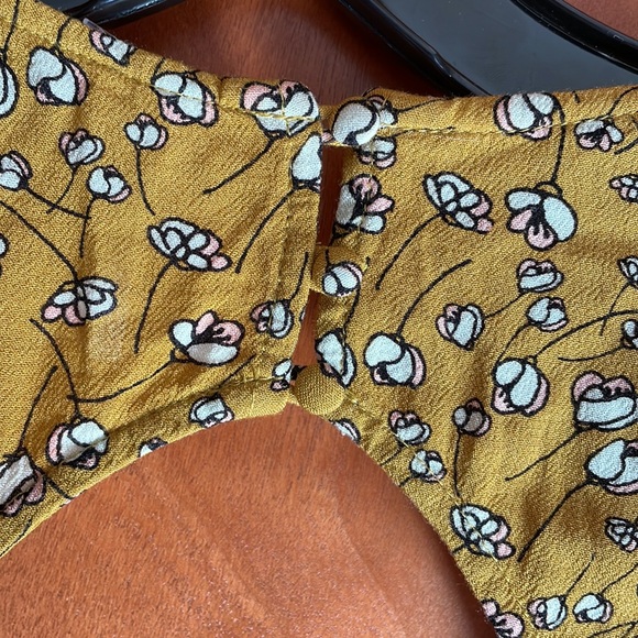 FREE PEOPLE fall colored  print cutout back dress with POCKETS! - Picture 7 of 11